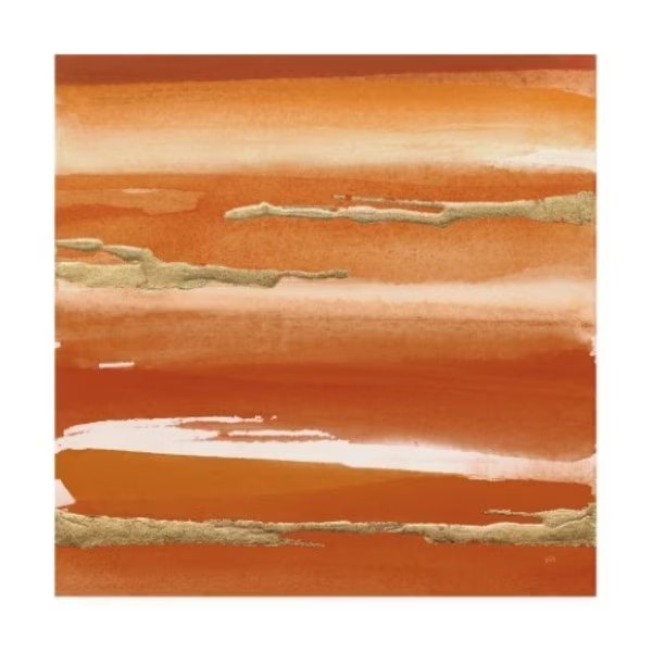 Chris Paschke 'Gilded Mandarin III Burnt Orange' Canvas Art, 24x24, Trademark Fine Art, Mfr#: WAP11735-C2424GG